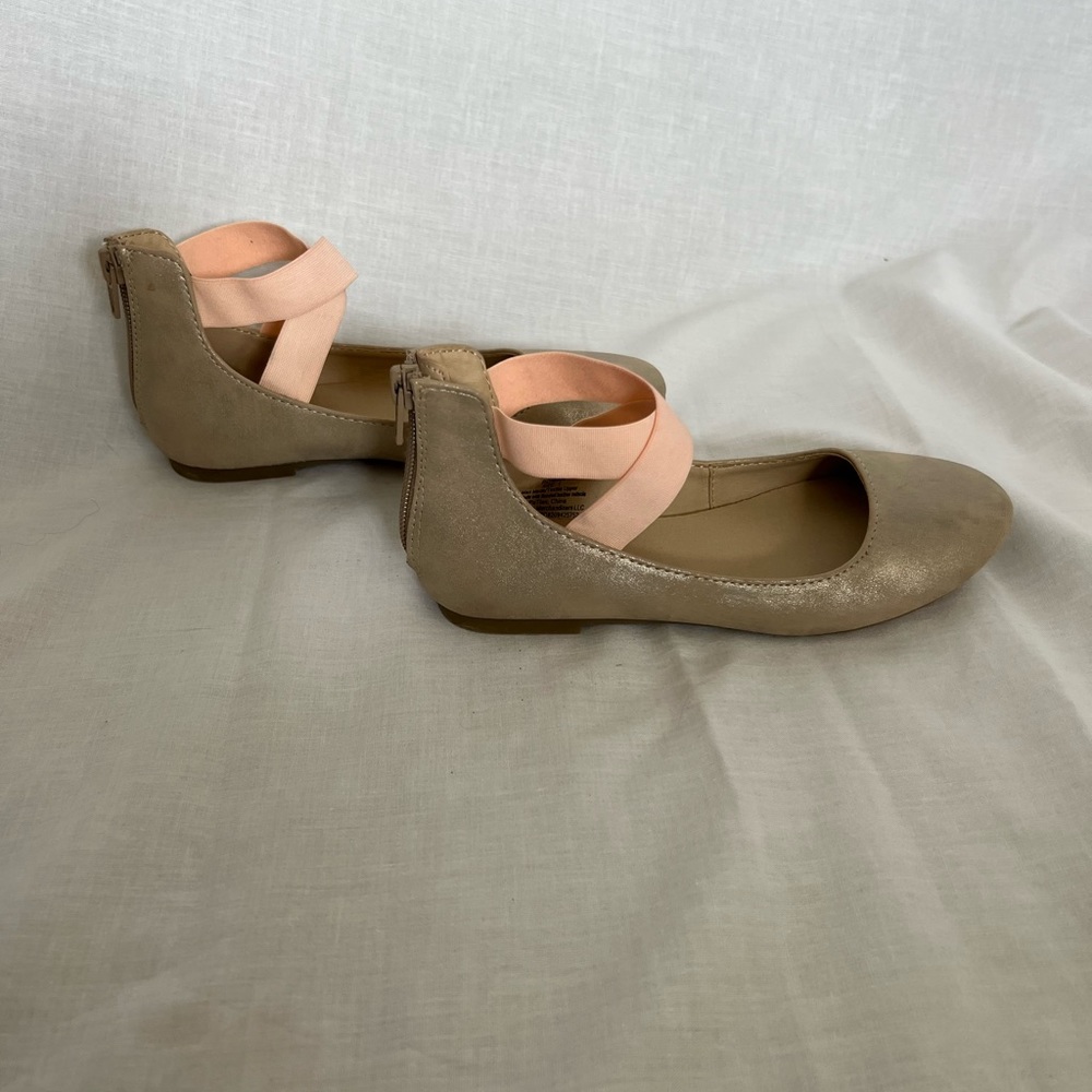 Falls Creek girls size 1 sparkle ballet flats